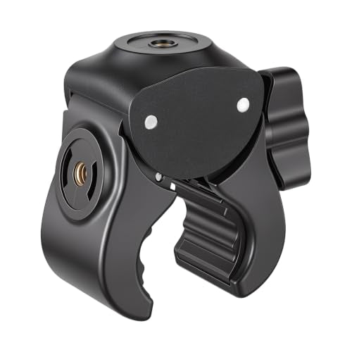 Camera Clamp Mount with 1/4 Threded Connector, Monitor Camera Clamp Mount Clip Holder Light Flash Holder Webcam Stand for Cameras Tripod Pole Pography Phone Video Live Stream