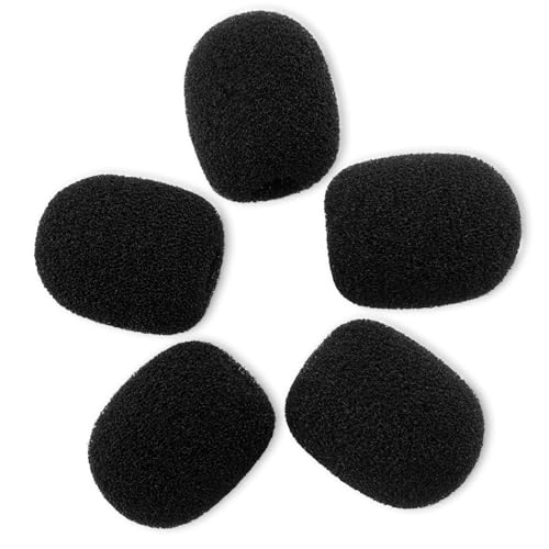 LEFXMOPHY Windscreen for DJI Lavalier Microphone/Rode/SYNCO/PowerDeWise Lav Mic Foam Cover 5-Pack