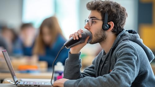Steno SR Pro-1 is a Pocket Sized Sound Booth. Privately use Speech Technology and Eliminate Background Noise with The Industry Best Voice Isolation Microphone.