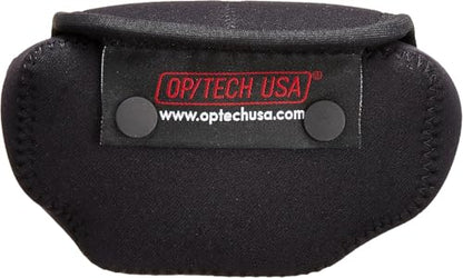 OP/TECH USA Soft Pouch – Compact digital camera case, lightweight accessories pouch, sleek neoprene sleeve for DSLR, perfect for backpacks & travel – durable protection in style D-Compact | Black - color: Black, style: D-compact