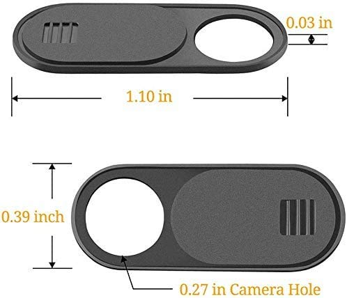 LUC Webcam Cover Slide, 6 Pack Ultra-Thin Laptop Web Camera Cover, Compatible with MacBook, Laptop, PC, Computer, iMac, iPad, Protect Privacy and Security