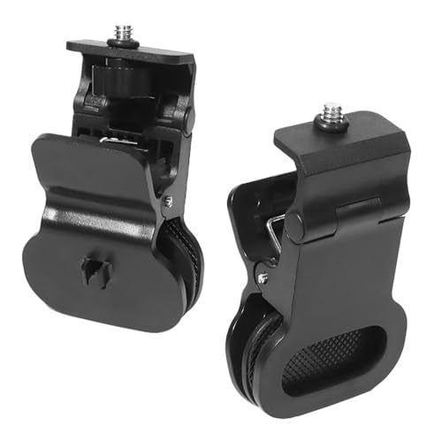 2 Pack Webcam Stand Mount Monitor Clips with 1/4''-20 Screw Phone Light Clip Video Camera Mount Holder for Monitor Top Laptop Screen Video Live Streaming Virtual Meeting Conference Webcams