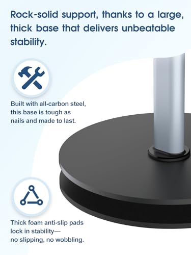 Heavy Duty Aluminum Overhead Phone Stand for Recording, Adjustable iPhone Tripod for Overhead Shots, Sturdy Stand for Cooking, Crafting, Filming, Painting – Perfect for Creators（Clip） - style: Clip