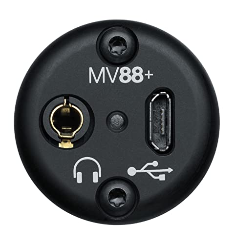 Shure MV88+ Video Kit - Digital Stereo Condenser Microphone for Apple and Android, with Manfrotto PIXI Tripod, Phone Clamp, Mount, iOS and USB-C Cables for Next-Level Connectivity (MV88+ Video KIT) - style: MV88+ Video Kit (Old Package)