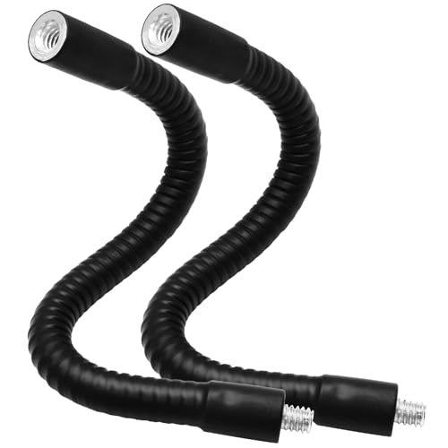 8" Gooseneck Tube Extension Holder, 2 PCS 1/4"-20 Female to Male | Female to Male Thread, Metal Universal Hose, Flexible Arm, For Phone Action Camera Microphone - size: 8 Inch