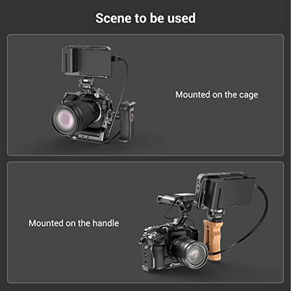 SmallRig Monitor Mount Swivel 360° and Tilt 180° Adjustable Bracket with 1/4"- 20 Screws for 5" and 7" Monitor - style: 1/4"- 20 Screws