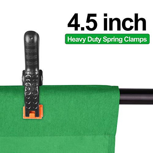 EMART Green Screen Backdrop, 10 x 20 Ft Photography Greenscreen Background Sheet Fabric Kit for YouTube Video Streaming Zoom, Small Photo Chromakey Muslin Cloth Curtain with 4 Clip - color: Green, size: 10 x 20 Ft