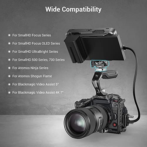 SmallRig Field Monitor Mount Holder Swivel and Tilt Adjustable with Cold Shoe Mount for 5" and 7" Monitor - style: Cold Shoe