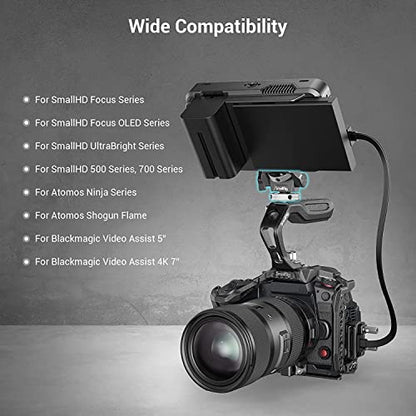 SmallRig Field Monitor Mount Holder Swivel and Tilt Adjustable with Cold Shoe Mount for 5" and 7" Monitor - style: Cold Shoe
