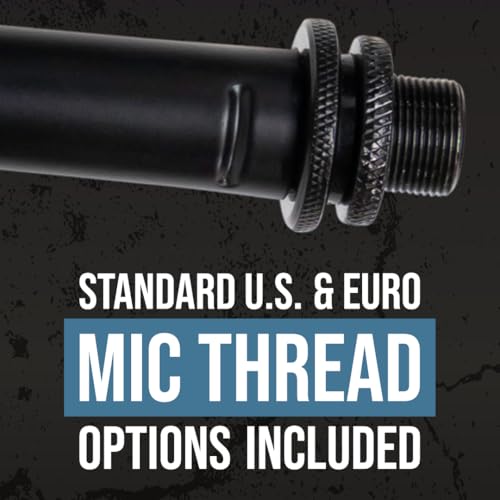 Shure by Gator Compact, Low Profile Mic Stand with Single-Section Boom; (SH-DESKTOP2) - style: Single Section Boom