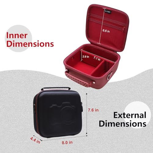 L LTGEM Camera Case Compatible with KODAK PIXPRO AZ405 / AZ528 / AZ425 / AZ255 Digital Camera and Accessories, with 2 Dividers and Shoulder Strap, Pink - color: Pink