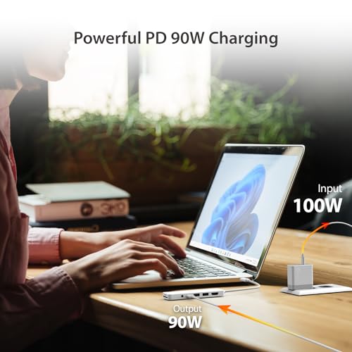 j5create USB-C Pink Multi-Port Hub with Power Delivery with 4K HDMI/2 USB-A 5Gbps/PD 100W Charging SD&Micro SD/3.5mm Audio | for MacBook/iPad Pro/iMac/Surface/XPS/Thinkpad/Galaxy/and More(JCD373ER) - color: Earth Rose