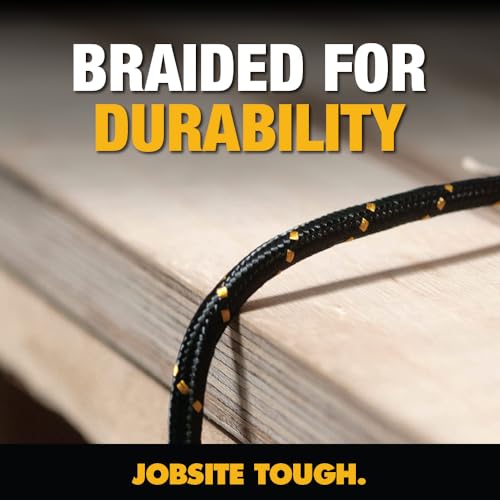DEWALT Heavy Duty USB to Micro-USB Cable, Jobsite Micro USB Connector Cable, High Speed Charging Cord for Compatible Android Phones, Cameras, Legacy Devices, 6 ft (Black) - size: 6 Foot