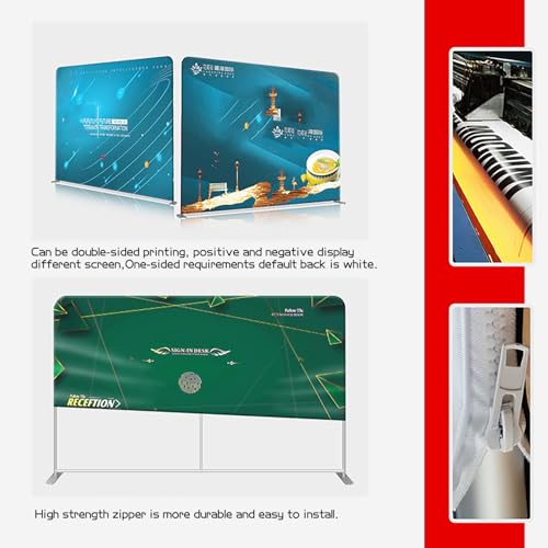 Custom Tension Fabric Display Backdrop | Trade Show Backdrop Display Booth Step and Repeat Stand Banner For Events,Weddings And Advertising - size: 7.5x10ft（Frame+ single-sided banner）