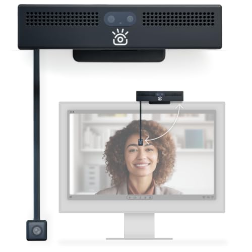 ProHello Web Camera for Meetings for Windows Hello | 4K Webcam, Web Camera, Computer Camera, Windows Hello, Eye Contact, Best for Zoom, Plug and Play USB