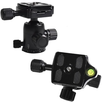 Aluminium Alloy Head Quick Release Plate Universal SLR Camera Tripod Ball Head 1/4 Clip Metal Quick Release Plate 45x45mm Universal Camera Quick Release Mounting Plate