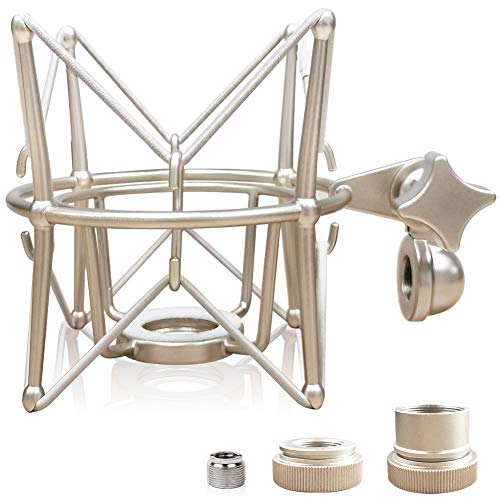 Spider Microphone Shock Mount Mic Holder - Anti Vibration Metal Spider Shockmount Compatible with Neumann U47 U67 U87 TLM102 TLM103 TLM107 M147 M149 Senheiser MK4 MK8 Condenser Microphones