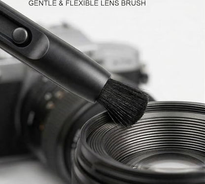 UES Professional Camera Cleaning Kit with Hard Travel Case - DSLR & Mirrorless Maintenance Bundle: 2-in-1 Lens & Sensor Cleaner, Air Blower, Pen, Microfiber Screen Cloths & 10 Full-Frame 24mm Swabs - size: Full-Frame Cleaning Kit