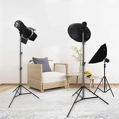 Aluminum Alloy Photography Tripod Stand, 9.19 Feet/2.8m Studio Lighting Tripod Stand for Video Lights, Photography Lights, Reflectors, Softboxes, Umbrellas - size: 1 Pack