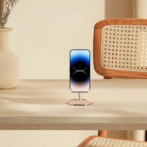 PRETYZOOM Desk Phone Stand Cell Phone Stand for Desk Desktop Holder for Office Stable Support for Video Watching Reading Video Conferencing Hands-Free Use 4.05 X 3.14 X 2.87 in