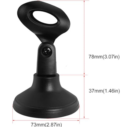 Desktop Mini Microphone Stand Holder Adjustable Portable Desktop Table Mic Stand Holder 180 Degree Adjustment For Live Streaming Online Meetings Computer Chats