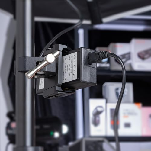 FOMITO J3A Power Bank Holder with Super Clamp, 1/4 Screw Mount for Camera Cage, Compatible with Power Bank, Cell Phone, Adapter - color: Black, size: J3A