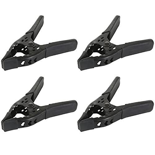 Lot of 4-6" inch Spring Clamp Large Super Heavy Duty Spring Metal All Black - 2.5 inch Jaw opening - size: Lot of 4