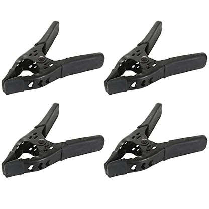 Lot of 4-6" inch Spring Clamp Large Super Heavy Duty Spring Metal All Black - 2.5 inch Jaw opening - size: Lot of 4