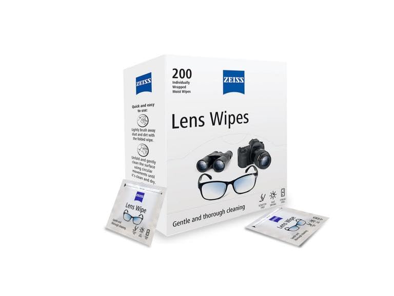 ZEISS Pre-Moistened Lens Cleaning Wipes, 200 Count - size: 200 Count (Pack of 1)