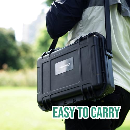 INNVO Waterproof Case for DJI Mini 4K Hard Carrying Case Compatible with DJI Mini 2 & 2SE Drone and Fly More Combo Set Black