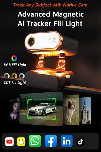 Hohem iSteady M7 Gimbal Stabilizer for Smartphone, Magnetic AI Tracker Fill Light, Detachable Touchscreen Remote Controller, Built-in Extension Rod, 500g Payload Gimbal Stabilizer for iPhone Android