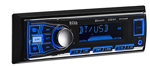 BOSS Audio Systems 638BCK Car Stereo Package – Single Din, Bluetooth, No CD DVD Player, AM/FM Radio Receiver, USB, 6.5 Inch 2 Way Full Range Speakers - style: 611UAB + 2 Speaker Package