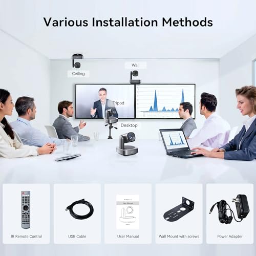 Tenveo VLoop 11X Optical Zoom PTZ Camera Conference Camera, USB3.0/HDMI FHD 1080P 60FPS, for Video Conferencing Live Streaming Church Services Worship Events Business Meeting, Red Dot Design Winner - color: Liquid Silver