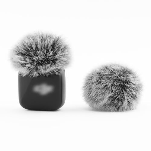 LEFXMOPHY Windscreen for DJI MIC MINI (2024) Wireless Microphone Furry Wind Muff Deadcat Cover (Not for Dji Mic 1 and 2), 2-Pack Grey - color: 2pc Grey, size: 2-pack