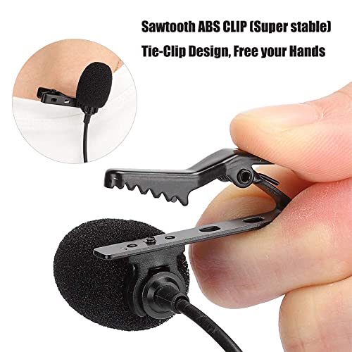 Mobile Phone Microphone,Pocket Phone Mini Recording Karaoke,Small Tie-Clip Microphones,for, Android Smartphone, SLR Camera, Tablet, Computer PC, Hands