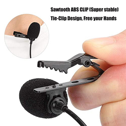 Mobile Phone Microphone,Pocket Phone Mini Recording Karaoke,Small Tie-Clip Microphones,for, Android Smartphone, SLR Camera, Tablet, Computer PC, Hands