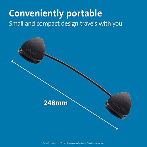 Kensington Document Holder for Typing for Laptops and Monitors, Flex Clip Copyholder, Typing Stand Document Holder, Office Paper Clip Holder, Compact Paper Holder Stand, Black 9-3/4" Wide K62081BF - size: 9-3/4" Wide