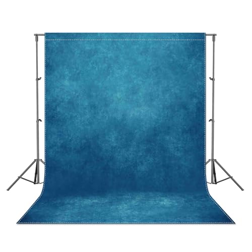 8x12ft Fabric Dark Blue Abstract Texture Photography Backdrop (No Stand No Clips) Portrait Photoshoot Background Adult Newborn Child Headshot Photo Studio Props Booth Rod Pocket On Top - color: Dark Blue, size: 8'x12'