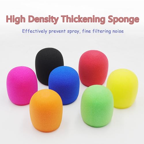 4 Set Black Wireless Handheld Microphone Protection Kit - Shakeproof Anti-Rolling Silicone Ring, Bottom Rod Sleeve Holder, Windscreen Foam Cover for KTV Mic Device - color: Black