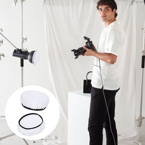 7"/18cm Light Diffuser,Soft Diffuser Lamp Cover White Lamp Shade Diffusers,Great for Studio Strobe Reflectors, Video Shooting (8Pcs) - size: 8Pcs