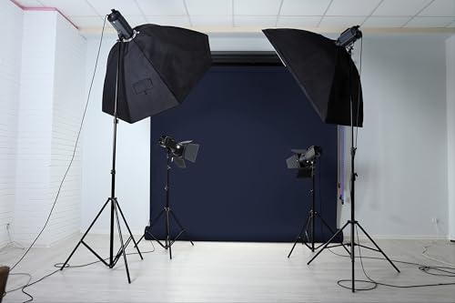 Denny Manufacturing - Seamless Paper Backdrop for Photography, Blue Seamless Paper Roll - Cobalt Blue (86 in x 36 ft) Includes Free Roll Black Gaffer Tape (2 in x 13 ft) - color: Cobalt Blue, size: 86 in x 36 ft
