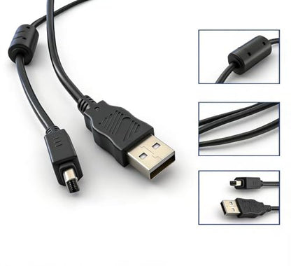 Replacement CB-USB5/6/8 Camera Charging Cable, Compatible with Olympus Tough TG-310 TG-320 TG-610 TG-630 TG-810 TG-820 TG-830 TG-835 TG-850 TG-870 (5FT)