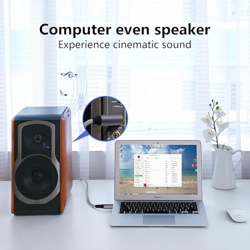 USB to 6.35mm 1/4 inch TRS Audio Stereo Cable 10FT,USB-A to 6.35mm Quarter inch Aux Jack Stereo Cable for Laptop, WindowsAmplifier, Mixer, Home Theater, Speaker ect - size: 10Feet
