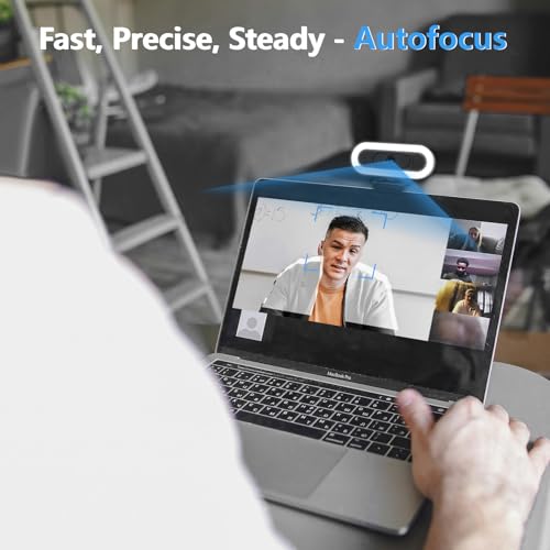 2k Webcam with Ring Light/Microphone,PC Gaming Computer Camera | PC Webcam with RGB Light/Cover/Tripod,Autofocus,65°FOV,Plug and Play USB C Web Camera for Laptop Streaming/Zoom Meeting