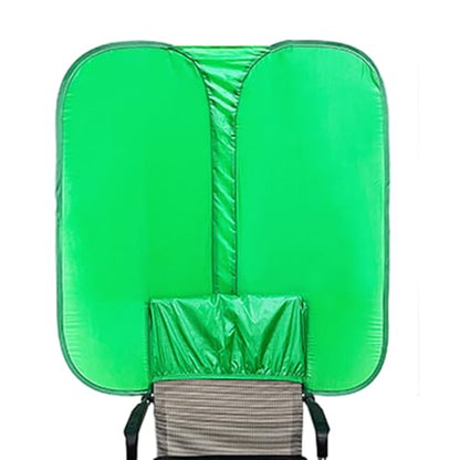 Portable Backdrop Shield – Foldable Chair Screen, Double Sided Background, Wrinkless Resistant Fabric with Secure Fastening Feature | Perfect Video Streaming Calls Home Office Production Use