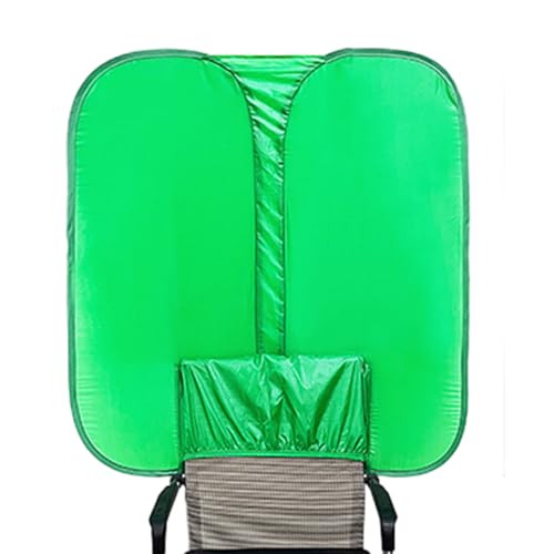 Streaming Green Screen Chair | Reversible Photography Backdrop, Portable Soft Fabric, Compact Foldable Sheet | Perfect Webcam Video Setup, Live Broadcast, Streaming, Video Conferencing, Content