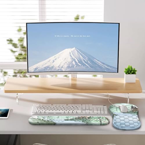 Ergonomic Mouse Pad Wrist Rest, 2 in 1 Keyboard Pad for Office(Landscape) - color: Landscape