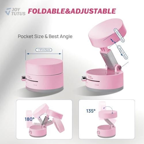 JOYTUTUS Shower Phone Holder, Reusable Suction Cup Phone Mount for Shower, Mirror, Kitchen, Window & Bathroom, Shower Phone Mount Compatible with iPhone 17, 16, 15, 14, 13 & All Phones,Pink,1 Pack - color: Pink