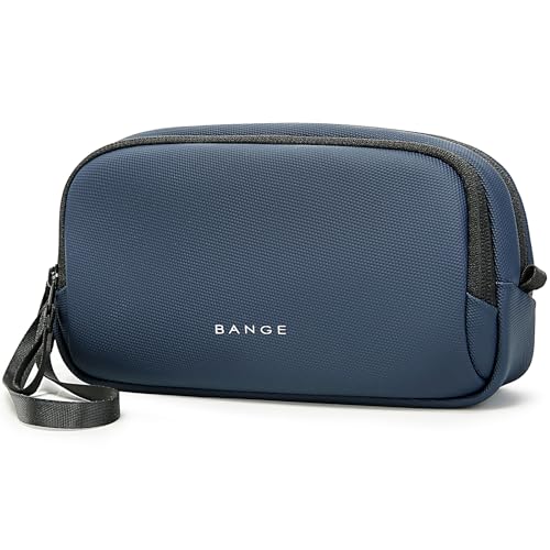 BANGE Cable Organizer Pouch， Travel Water Resistant Tech Accessories Bag Carry Storage，Electronic Organizer Accessory Case for Charger, Cables, Power Bank - color: blue, size: M