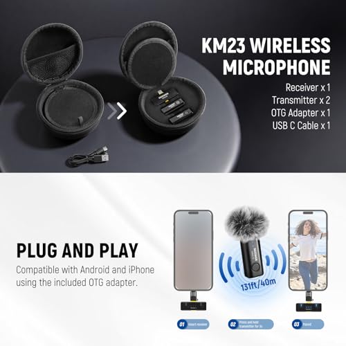 NEEWER Basics PA056 Vlogging Kit for iPhone Android Phone for YouTube TikTok Streaming Filmmaking Video Recording, Tripod + Microphone + LED Fill Light, Youtuber Starter Content Creator Essentials